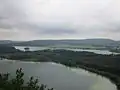 Lacs d'Ilay (second plan) et lac du Grand-Maclu (premier plan)