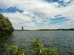 Vue sur le lac de la Plate-Taille.