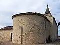 Le chevet de l'église Saint-Martin (mars&nbsp;2010)