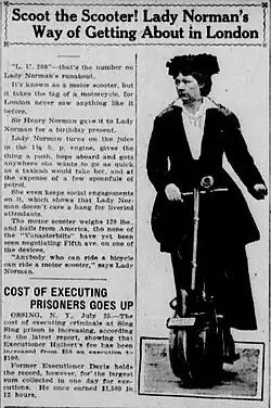 Lady Norman en 1919.