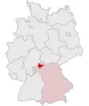 Drapeau de Arrondissement de Bad Kissingen