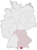 Drapeau de Arrondissement de Garmisch-Partenkirchen