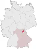 Drapeau de Arrondissement de Kulmbach