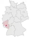 Drapeau de Arrondissement de Kusel