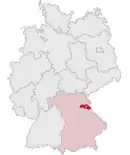 Drapeau de Arrondissement de Neustadt an der Waldnaab