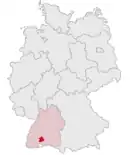 Drapeau de Arrondissement de Tuttlingen