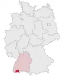 Drapeau de Arrondissement de Waldshut