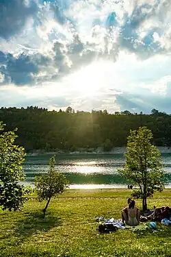 Le lac de Fiastra.