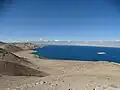 Vue depuis le sud-ouest du lac