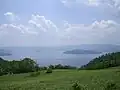 Le lac Kussharo vu du mont Mokoto.