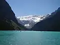 Le lac Louise en été.