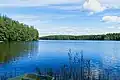 Le lac Särkijärvi à Lahdesjärvi.