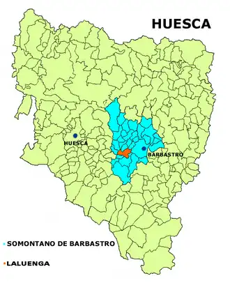 Localisation de Laluenga
