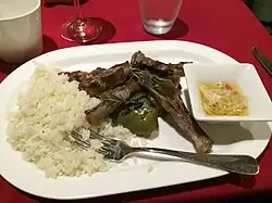 Riz et agneau