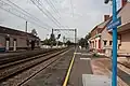 Panneau indiquant le nom de la gare.