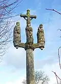 Calvaire de Kerarpont route de Guimiliau XVIe&nbsp;siècle (avec plaque de marbre mission 1893)