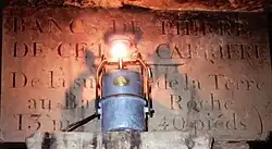Lampe à acétylène, modèle français de marque Arras, type T3.