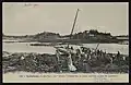 Le Ayala échoué sur le Liley (Islet), extrême pointe de Lancieux vers 1909.