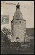 Lancieux : le clocher de la vieille église (1904).