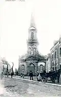 L'église paroissiale Saint-Martin au début du XXe&nbsp;siècle.
