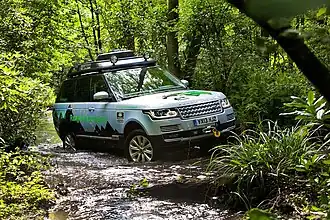 Range Rover L405 Hybrid dans son élément.
