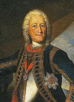 Le Landgraf Ernest-Louis de Hesse-Darmstadt (1667-1739) (atelier de Fiedler)