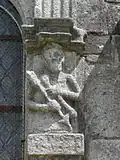 L'Ankou représenté sur la chapelle de Landivisiau.