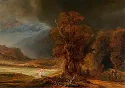 Paysage au bon samaritain de Rembrandt