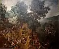 Gillis Mostaert, Landscape with the Israelites Flight from Egypt, fin du XVIe&nbsp;siècle
