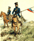 Preußische Kavallerie der Landwehr in den Befreiungskriegen 1813-1815 de Richard Knötel.