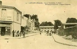 La gare au début du XXe&nbsp;siècle depuis les boulevards.