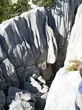 Crête au-dessus du plateau des Glières, en France.