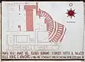 Plan du théâtre romain de Milan&nbsp;(it)