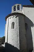 Chevet de la chapelle castrale Saint-Jean.