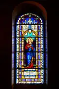 Vitrail Jésus de la chapelle Notre-Dame.