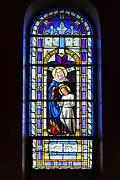 Vitrail sainte Anne de la chapelle Notre-Dame.