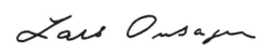 signature de Lars Onsager