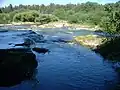 Les cascades, à 16&nbsp;km de l'embouchure du río Quequén Grande