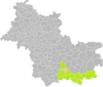 Lassay-sur-Croisne dans le canton de Selles-sur-Cher en 2016.