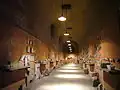 Accès au site des fouilles depuis le sous-sol de la basilique du Latran.