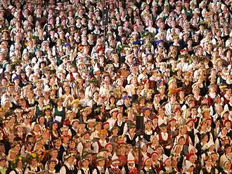 Description de l'image Latvian song festival by Dainis Matisons, 2008.jpg.