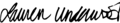 Signature de Lauren Underwood