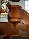 Lauterbrunnen, église réformée, chaire à prêcher