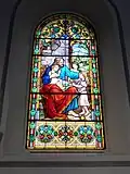 Lauterbrunnen, église protestante, vitrail