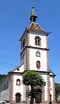 Côté sud de l'église.