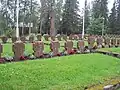 Le cimetière de l'église.