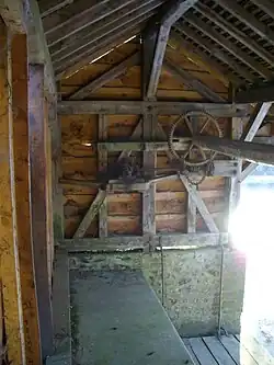 Le mécanisme du lavoir communal.
