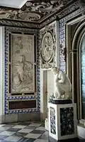 Salle des bains, château de Lazienki Krolewskie, Pologne.