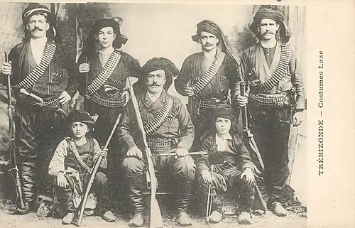 Lazes de la région de Trébizonde, vers 1910.