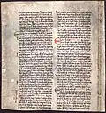 Une page de la saga d’Olaf den Hellige.